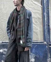 PATRICK STEPHAN（パトリックステファン）の「Jersey scarf 'checked pattern' 　ストール（ストール/ショール）」