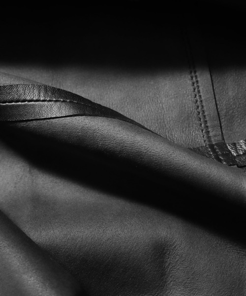 ROOPTOKYO（ループトウキョウ）の「LEATHER SHIRT レザーシャツ（ライダースジャケット・メンズ・ブラック・2/3）」の8枚目の写真
