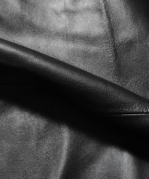 ROOPTOKYO（ループトウキョウ）の「LEATHER SHIRT レザーシャツ（ライダースジャケット・メンズ・ブラック・2/3）」の7枚目の写真