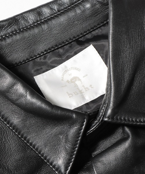 ROOPTOKYO（ループトウキョウ）の「LEATHER SHIRT レザーシャツ（ライダースジャケット・メンズ・ブラック・2/3）」の5枚目の写真