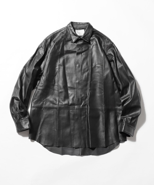 ROOPTOKYO（ループトウキョウ）の「LEATHER SHIRT レザーシャツ（ライダースジャケット・メンズ・ブラック・2/3）」の9枚目の写真