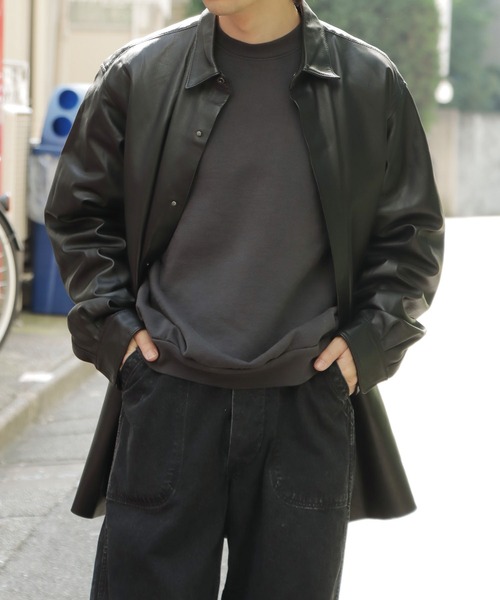 ROOPTOKYO（ループトウキョウ）の「LEATHER SHIRT レザーシャツ（ライダースジャケット・メンズ・ブラック・2/3）」の13枚目の写真