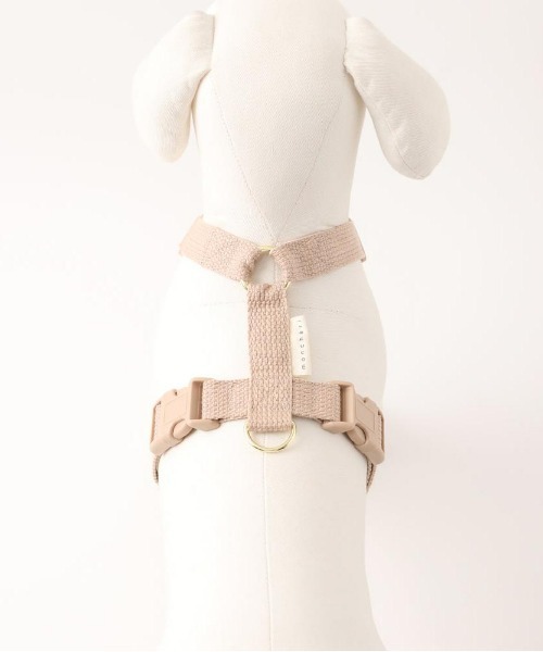 moncheri（モンシェリ）の「コットンライクハーネス（リード/ハーネス/首輪・レディース・モカ/ベージュ/アイボリー・S/M）」の21枚目の写真