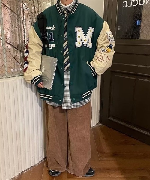 MGV(エムジーヴィー)の「ビックシルエットスタジャン(スタジャン・メンズ・ネイビー/レッド/グリーン・MEDIUM/LARGE/X-LARGE)」の15枚目の写真