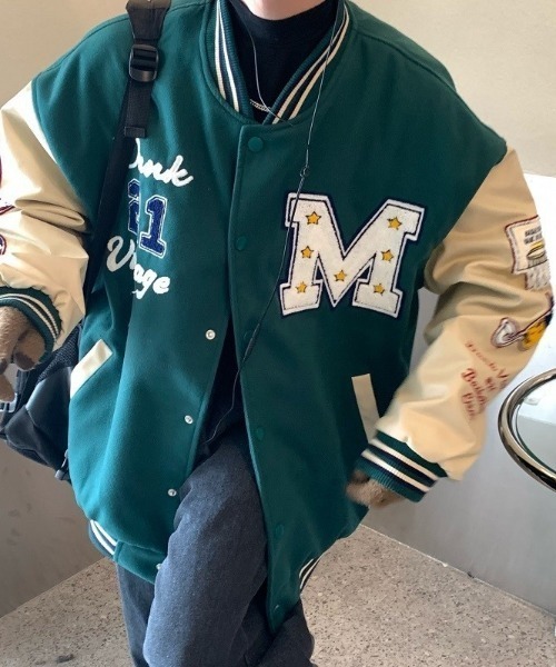 MGV(エムジーヴィー)の「ビックシルエットスタジャン(スタジャン・メンズ・ネイビー/レッド/グリーン・MEDIUM/LARGE/X-LARGE)」の13枚目の写真