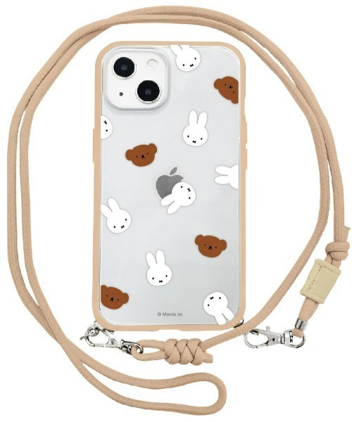 Miffy（ ミッフィー）の「miffy/ミッフィー　IIIIfit Loop iPhone 14/13対応ケース（スマホケース/カバー・レディース・ネイビー/ベージュ/ブラック・ONE SIZE）」の2枚目の写真