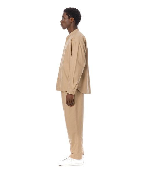 Sandinista(サンディニスタ)の「Cotton Linen Band Collar Shirt / コットンリネンバンドカラーシャツ(シャツ/ブラウス・メンズ・ベージュ/ネイビー・LARGE/MEDIUM/SMALL)」の7枚目の写真