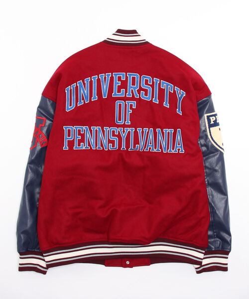 JEANS FACTORY （ジーンズファクトリー）の「【FINEBOYS 2月号掲載】[Jeans Factory Clothes/ジーンズファクトリークローズ] PENNSYLVANIA カレッジロゴワッペンスタジャン（スタジャン・レディース・グレー/ワイン・S/L/M）」の22枚目の写真