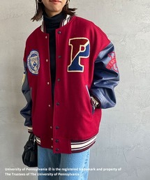 JEANS FACTORY  | 【FINEBOYS 2月号掲載】[Jeans Factory Clothes/ジーンズファクトリークローズ] PENNSYLVANIA カレッジロゴワッペンスタジャン(スタジャン)