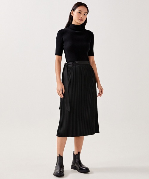 Love,Bonito（ラブボニート）の「ベイリー プリーツ Aラインスカート（スカート・レディース・ブラック/カーキ・SMALL/MEDIUM/X-SMALL/LARGE）」の6枚目の写真