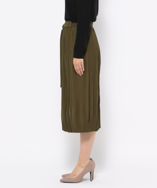 Love,Bonito（ラブボニート）の「ベイリー プリーツ Aラインスカート（スカート・レディース・ブラック/カーキ・SMALL/MEDIUM/X-SMALL/LARGE）」の9枚目の写真
