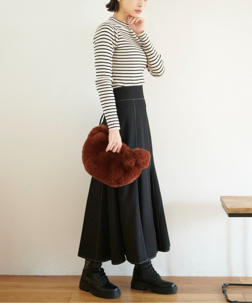 FREE'S MART（フリーズマート）の「◆ハイネックリブニット（ニット/セーター・レディース・ホワイト系その他/ブラック/ホワイト/グリーン・FREE）」の19枚目の写真