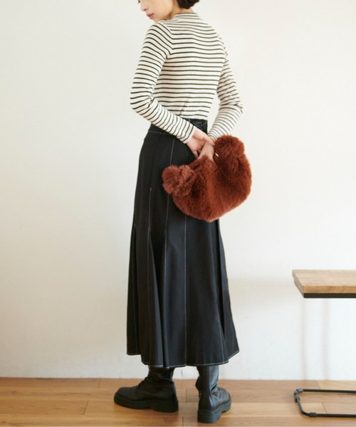 FREE'S MART（フリーズマート）の「◆ハイネックリブニット（ニット/セーター・レディース・ホワイト系その他/ブラック/ホワイト/グリーン・FREE）」の20枚目の写真