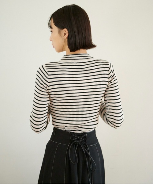 FREE'S MART（フリーズマート）の「◆ハイネックリブニット（ニット/セーター・レディース・ホワイト系その他/ブラック/ホワイト/グリーン・FREE）」の17枚目の写真