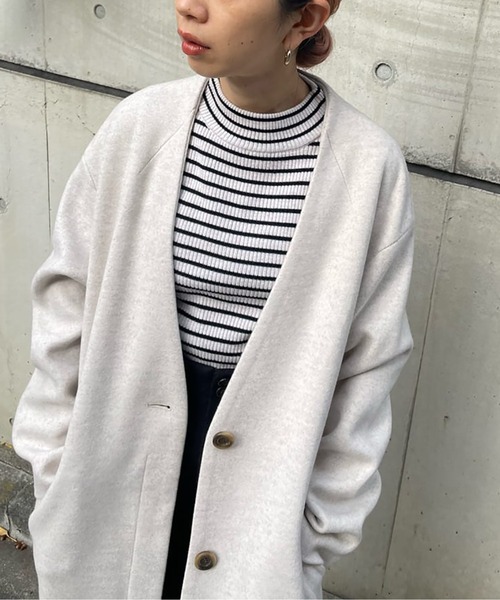 FREE'S MART（フリーズマート）の「◆ハイネックリブニット（ニット/セーター・レディース・ホワイト系その他/ブラック/ホワイト/グリーン・FREE）」の10枚目の写真