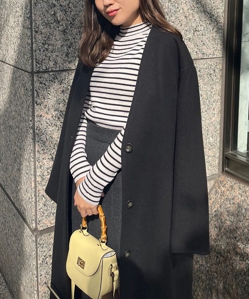 FREE'S MART（フリーズマート）の「◆ハイネックリブニット（ニット/セーター・レディース・ホワイト系その他/ブラック/ホワイト/グリーン・FREE）」の12枚目の写真