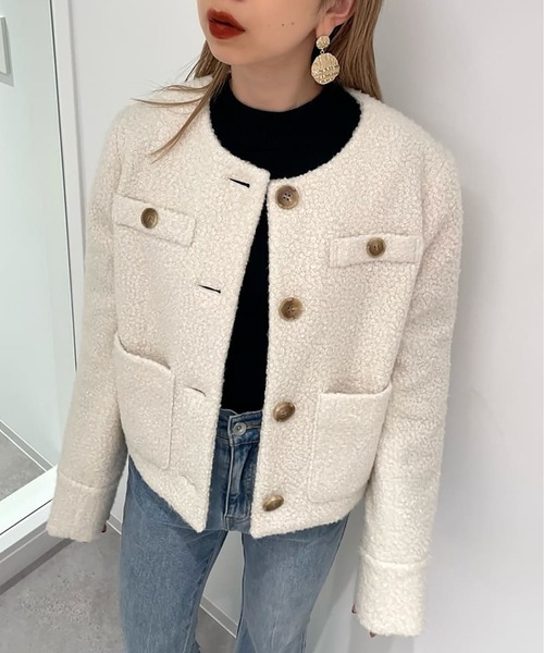 FREE'S MART（フリーズマート）の「◆ハイネックリブニット（ニット/セーター・レディース・ホワイト系その他/ブラック/ホワイト/グリーン・FREE）」の14枚目の写真