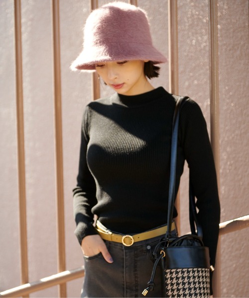 FREE'S MART（フリーズマート）の「◆ハイネックリブニット（ニット/セーター・レディース・ホワイト系その他/ブラック/ホワイト/グリーン・FREE）」の9枚目の写真