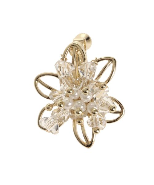 MERCURYDUO（マーキュリーデュオ）の「フラワービジューイヤリング（イヤリング・レディース・シルバー/ゴールド・FREE）」の3枚目の写真