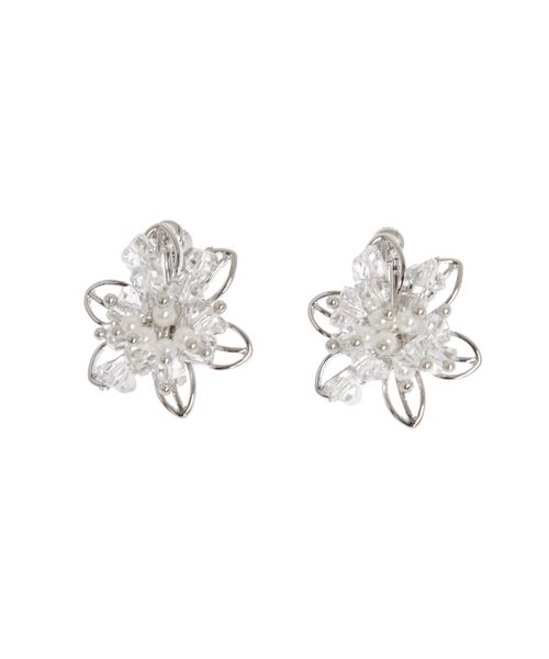 MERCURYDUO（マーキュリーデュオ）の「フラワービジューイヤリング（イヤリング・レディース・シルバー/ゴールド・FREE）」の12枚目の写真