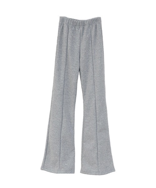 ISOOK(アイスー)の「センターシームスウェットフレアパンツ(kiharu select) / スウェットパンツ 裏起毛 レイヤードパンツ(スウェットパンツ・レディース・グレー/ブラック・FREE)」の14枚目の写真