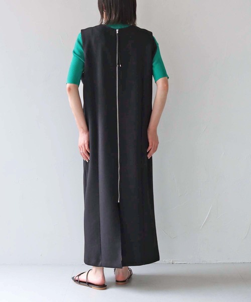 Lant Kalte（ラントカルテ）の「【Lant Kalte】3wayダンボールジレワンピース（ワンピース・レディース・ブラック/カーキ・M）」の8枚目の写真