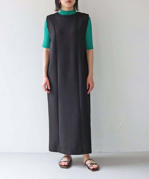 Lant Kalte（ラントカルテ）の「【Lant Kalte】3wayダンボールジレワンピース（ワンピース・レディース・ブラック/カーキ・M）」の7枚目の写真