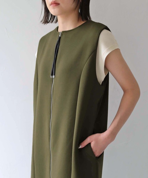 Lant Kalte（ラントカルテ）の「【Lant Kalte】3wayダンボールジレワンピース（ワンピース・レディース・ブラック/カーキ・M）」の19枚目の写真