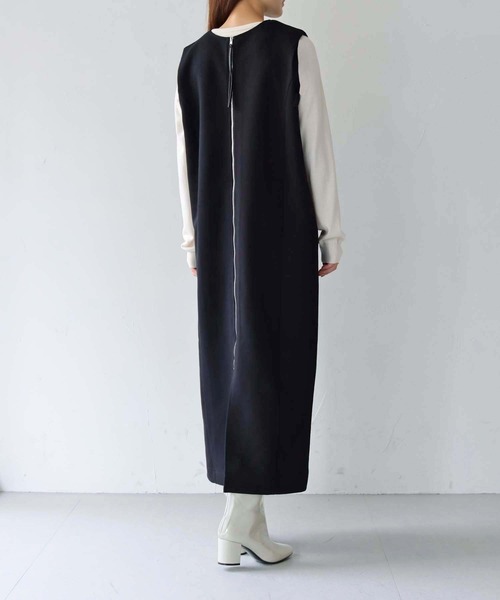 Lant Kalte（ラントカルテ）の「【Lant Kalte】3wayダンボールジレワンピース（ワンピース・レディース・ブラック/カーキ・M）」の15枚目の写真