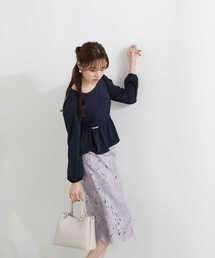 PROPORTION BODY DRESSING | スプリングフラワーケミカルレースタイトスカート / 1213120107(スカート)