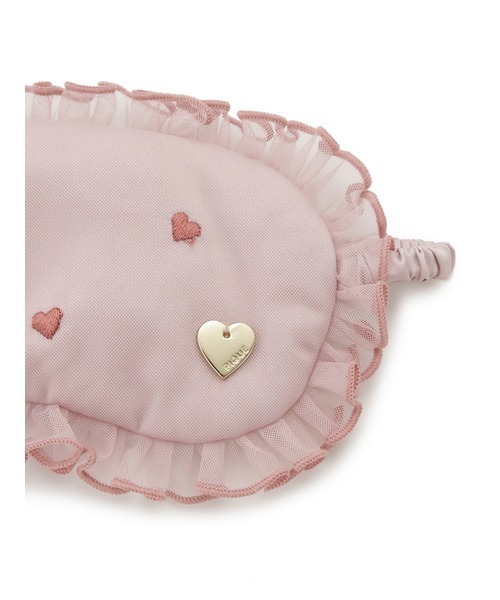 タグ付き新品ジェラートピケ バレンタイン限定 Sweetサテンシリーズ上下セット ハート 柄サテンセット（シャツ＋ロングパンツ） ルームウェア