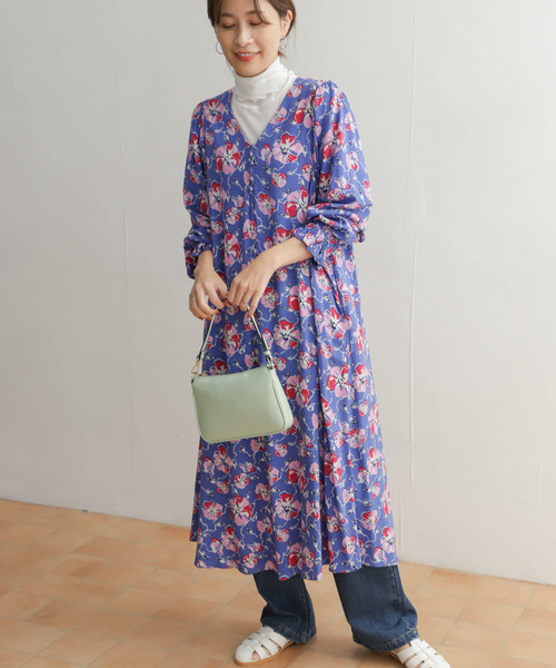 【セール】カラーグランドフラワープリントワンピース（ワンピース）｜URBAN RESEARCH DOORS（アーバンリサーチドアーズ）