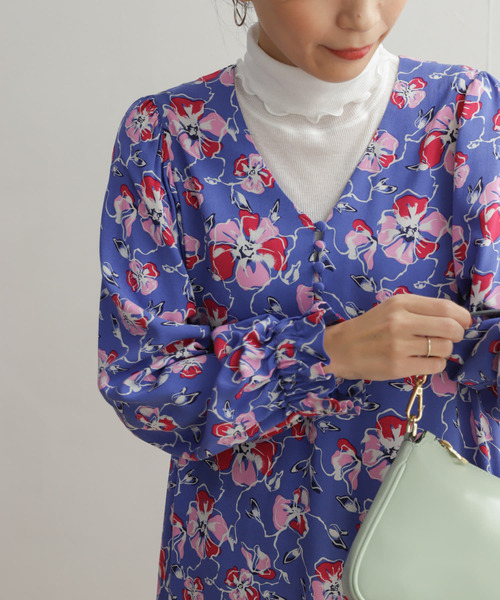 【セール】カラーグランドフラワープリントワンピース（ワンピース）｜URBAN RESEARCH DOORS（アーバンリサーチドアーズ）