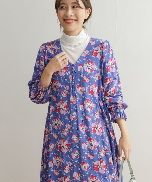 美品⭐️レステラフラワープリントワンピース