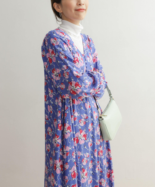 【セール】カラーグランドフラワープリントワンピース（ワンピース）｜URBAN RESEARCH DOORS（アーバンリサーチドアーズ）