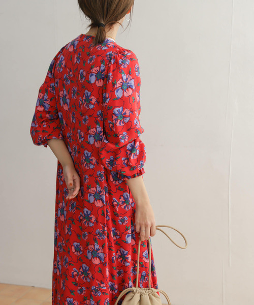 【セール】カラーグランドフラワープリントワンピース（ワンピース）｜URBAN RESEARCH DOORS（アーバンリサーチドアーズ）