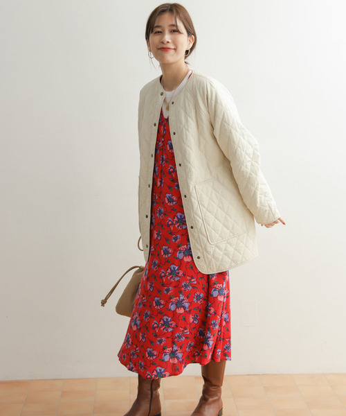 PETIT BATEAU｜ダブルガーゼフラワープリントワンピース