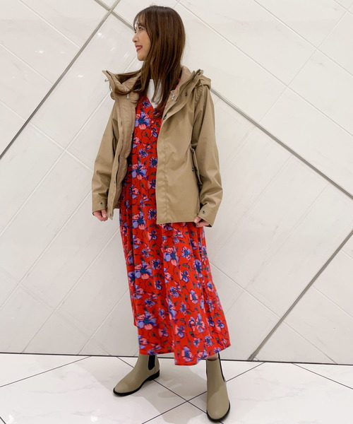 セール】カラーグランドフラワープリントワンピース（ワンピース