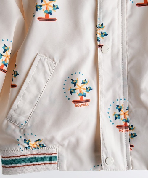 moimoln（モイモルン）の「【ReReアイテム】エアープレーンアトラクションブルゾン（ナイロンジャケット・キッズ・アイボリー・120cm/90cm/110cm/100cm）」の3枚目の写真