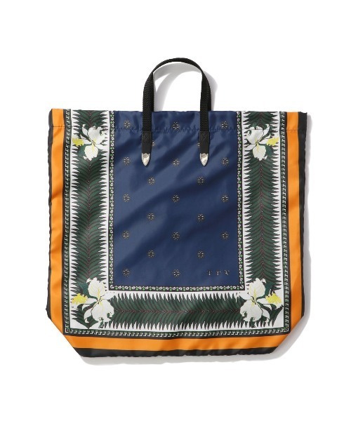 TOGA VIRILIS(トーガ ビリリース)の「TOGA Print tote bag トーガ トートバッグ(トートバッグ・メンズ・ネイビー/レッド・FREE)」の9枚目の写真