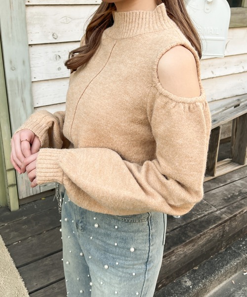 セール】肩開きモチモチニット／【WEB/EC限定商品】（ニット