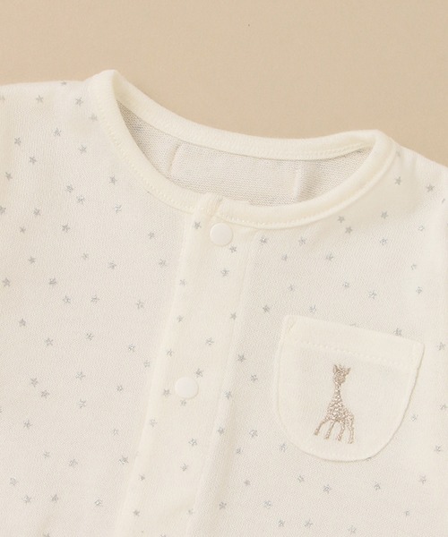 Sophie la girafe（ソフィーラジラフ）の「スターダストボディスーツ【日本製】（肌着・キッズ・オフホワイト・80ｃｍ/70cm/60cm）」の4枚目の写真