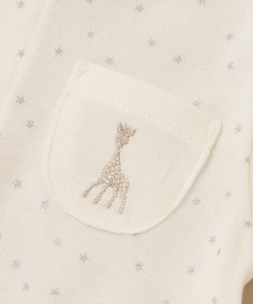 Sophie la girafe（ソフィーラジラフ）の「スターダストボディスーツ【日本製】（肌着・キッズ・オフホワイト・80ｃｍ/70cm/60cm）」の6枚目の写真