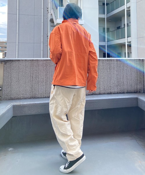 Columbia（コロンビア）の「columbia/コロンビア デシュートバレーウインドシェル 撥水 UVケア ポケット WM7495（ノーカラージャケット・メンズ・カーキ/オレンジ・XL/M/L）」の17枚目の写真