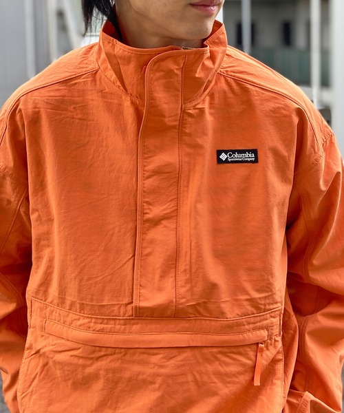 Columbia（コロンビア）の「columbia/コロンビア デシュートバレーウインドシェル 撥水 UVケア ポケット WM7495（ノーカラージャケット・メンズ・カーキ/オレンジ・XL/M/L）」の11枚目の写真