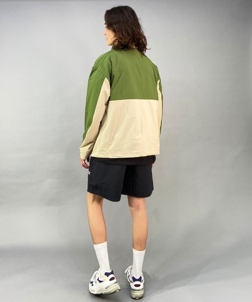 Columbia（コロンビア）の「columbia/コロンビア デシュートバレーウインドシェル 撥水 UVケア ポケット WM7495（ノーカラージャケット・メンズ・カーキ/オレンジ・XL/M/L）」の8枚目の写真