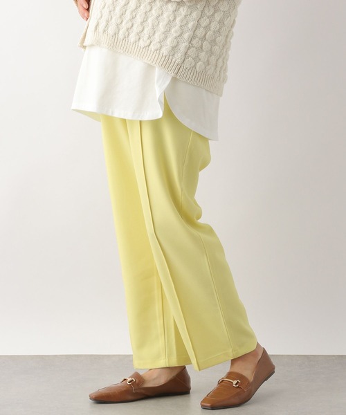 LEPSIM（レプシィム）の「マタニティ／ハタラク7DAYSストレートパンツ　172680（マタニティウェア/グッズ・レディース・イエロー/ブルー/ブラック・FREE）」の9枚目の写真