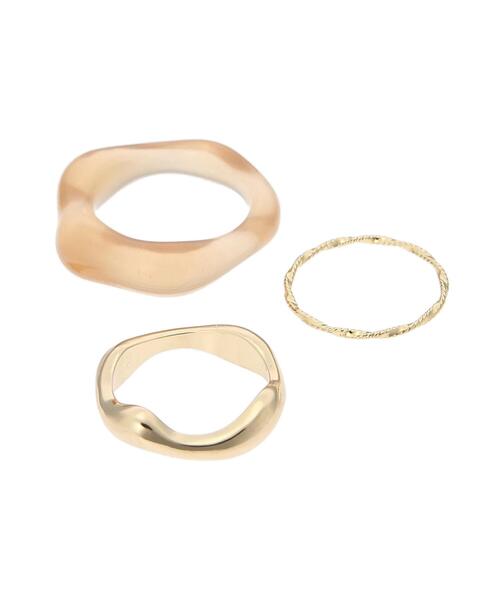 ehka sopo（エヘカソポ）の「クリアリングセット（ピアス（両耳用）・レディース・ブラウン/パープル・ﾌﾘ-）」の3枚目の写真