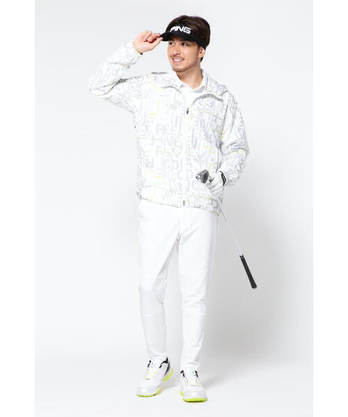 新品　タグ付き　M 白　ピン　PING APPAREL ブルゾン　定価24200 PING APPAREL】Mr.PING バイアスプリントスカート ＜NATIVE