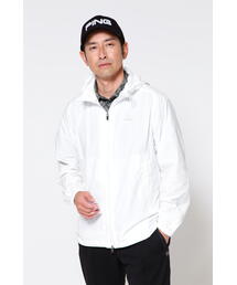 PING（ピン）の「【PING APPAREL】デジタルノイズプリントリップ 撥水総裏メッシュ フーディーブルゾン ＜PERFORMANCE＞ (MENS)（ブルゾン）」